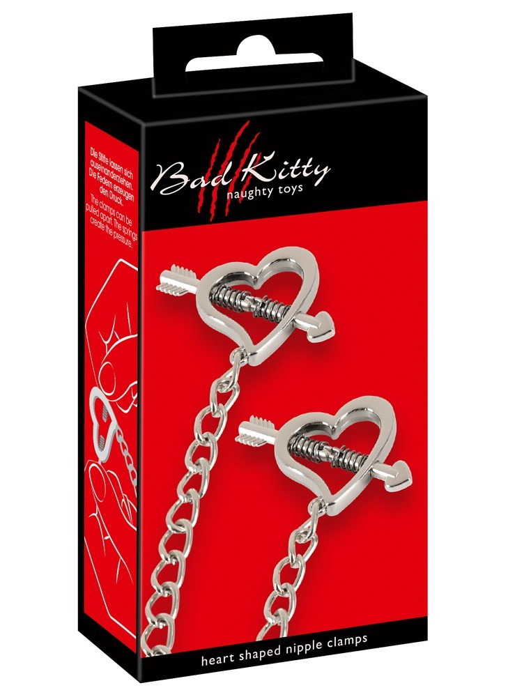 Heart shaped nipple clamps